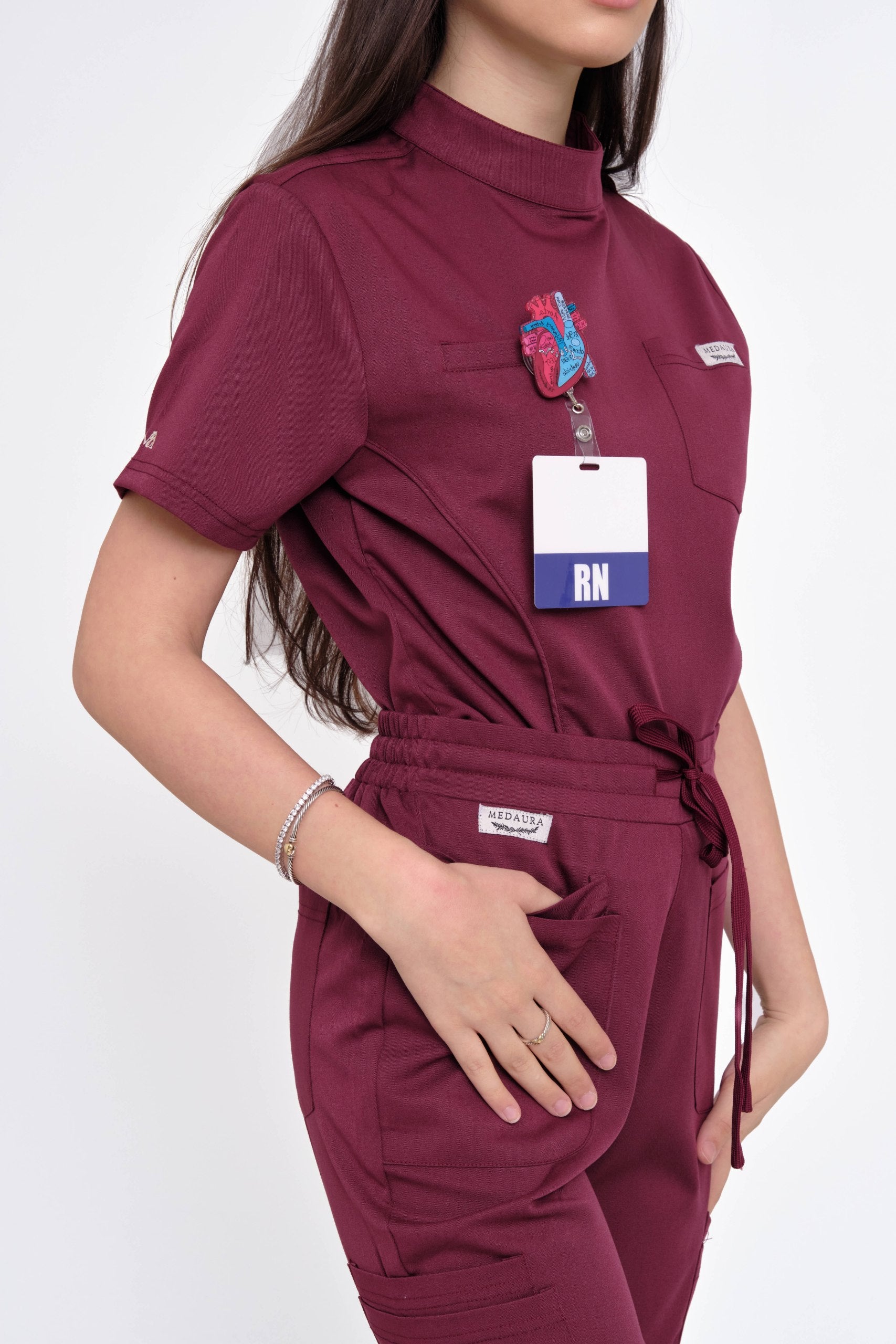 Nova Scrub Pants Burgundy