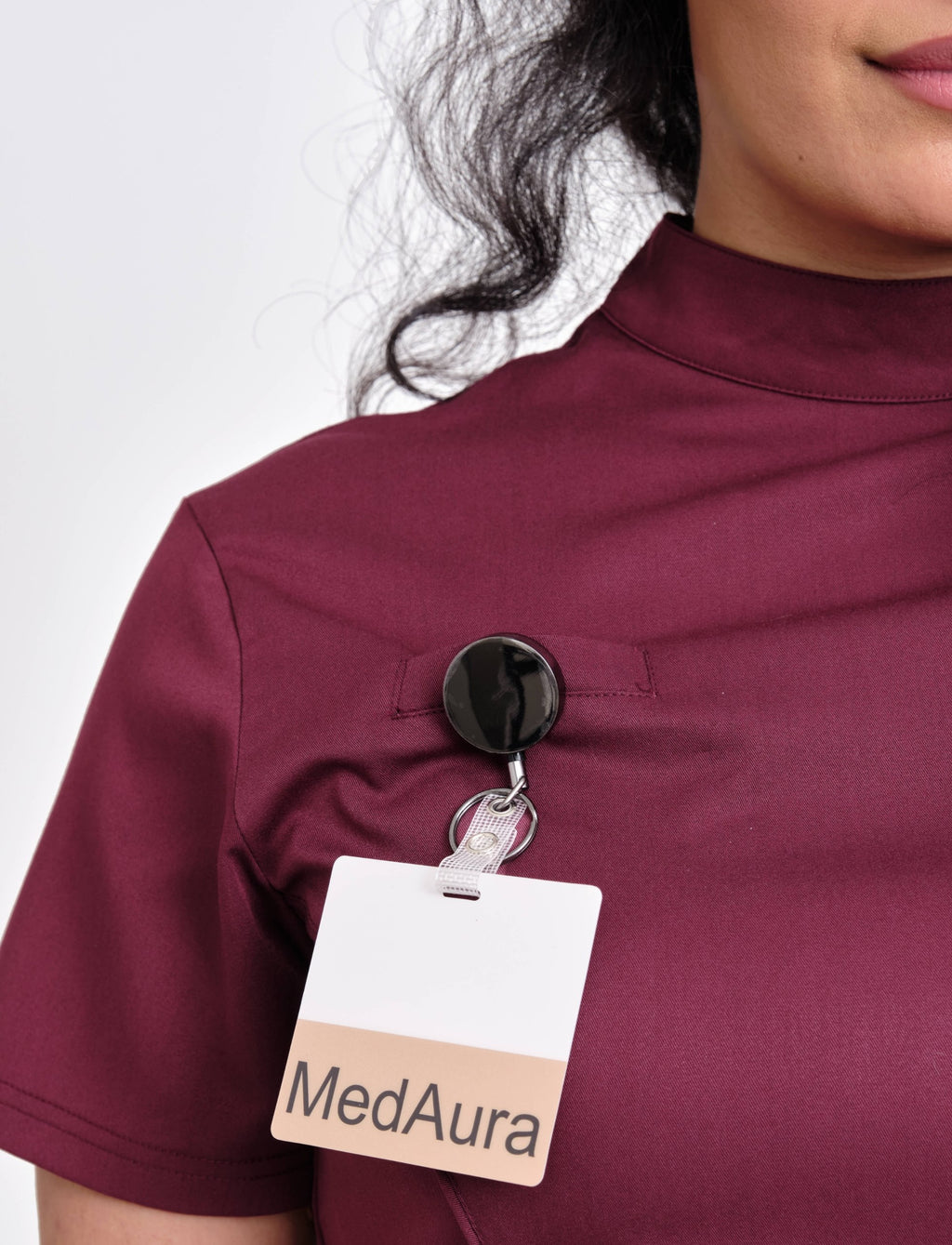 The Nova Scrub Top Burgundy