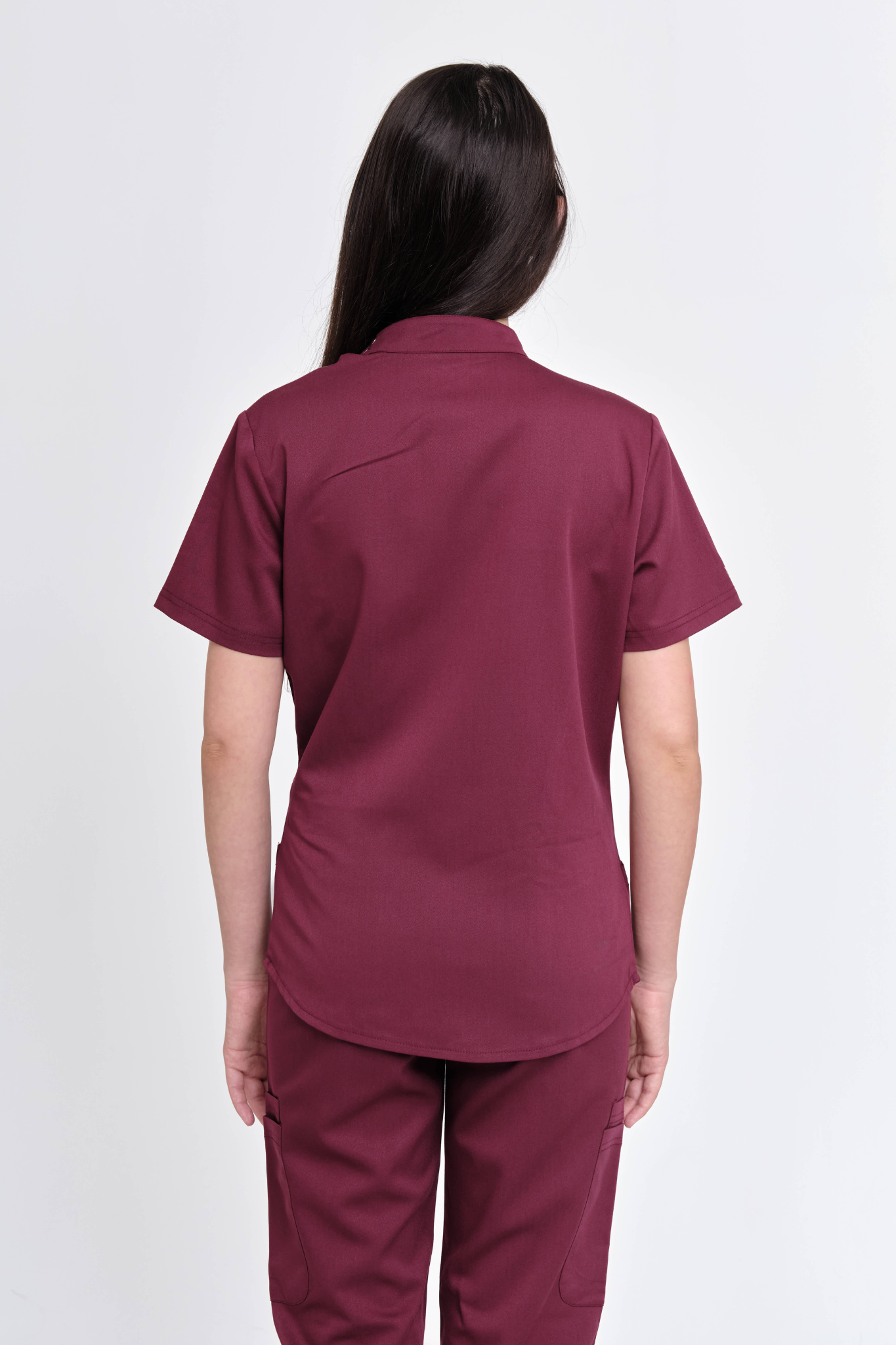 The Nova Scrub Top Burgundy